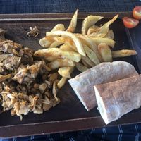 Jackfruit gyros  at Steve's in Paphos