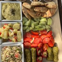 Vegan platter   at Brusco in Santorini