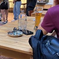 Ash trays …. Yuk! at Dara Thai in Athens