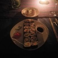 Vegan sushi at Darinia's Kitchen in Corn Islands