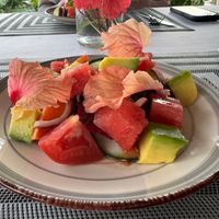 Salad at Darinia's Kitchen in Corn Islands