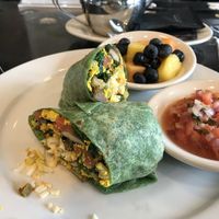Vegan “Egg” Wrap  at Busboys and Poets in Columbia