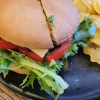 Burger at Pig & Whistle in Rotorua