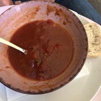 Tomatensuppe - so lecker, dass ich fast vergaß ein Foto zu machen 😉  at Zimtkorken Wine Bar in Trebur