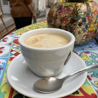 Cappuccino with almond milk at Corso Vittorio 113 in Palermo