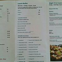 Menu ~ Rear at Three Pillars Cafe in New Plymouth