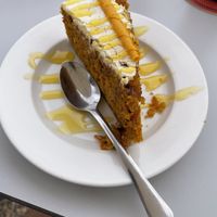 Carrot cake at El Gecko Veggie in Lanzarote