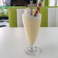Vanilla „milk“shake  at El Gecko Veggie in Lanzarote