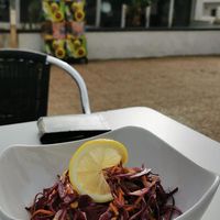 Simple salad at El Gecko Veggie in Lanzarote