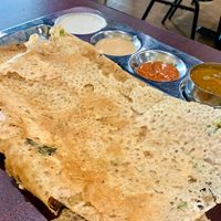 Rava Dosa platter at Prems Chennai Delight in Dayton