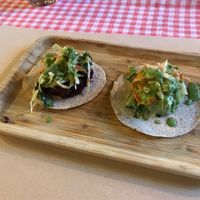 Veggie and Avocado Taco Veganized at Spaghetti Western in Tirana