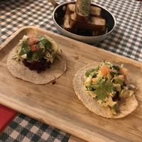 Veganized tacos at Spaghetti Western in Tirana