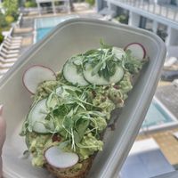 Avocado 🥑 toast   at Pura Vida - Edgewater in Miami