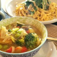 Oh my okra what a nice soup #Veganuary at Pachamama Soul in Calgary