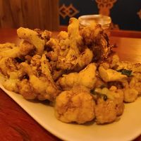 Vegan crispy fried cauliflower at Shangrila Tibetan & Asian Cuisine in Toronto
