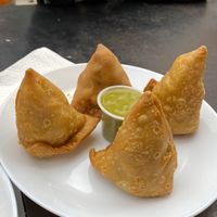 Samosas   at Mandala Food in Las Condes