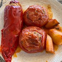 Gemista  at Golden Sunset in Crete