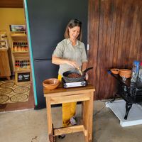 Amazing owners on a mission at Nortico Cacao Farm in Turrialba