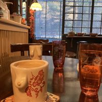 Coffee in boob cups! at Vacilando in Istanbul