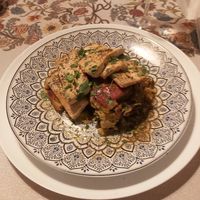 Vegan mousaka at Paprika in Valencia