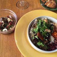 Starter of the day and veggie bowl  at Banh Mi Kitchen in Lyon