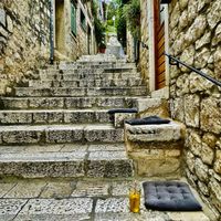 Exterior seating at Sweet Republic Hvar in Hvar
