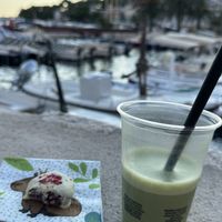 Matcha and praline sweet  at Sweet Republic Hvar in Hvar