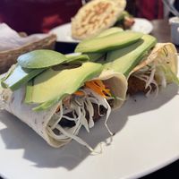 Vegan wrap  at Green Falafel - Mercado San Blas in Cusco