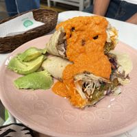 Durum falafel vegano  at Green Falafel - Mercado San Blas in Cusco