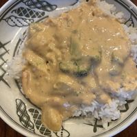 Gang Panang (peanut curry) without fish sauce (it was bad!)  at Siam Fusion in White Lake