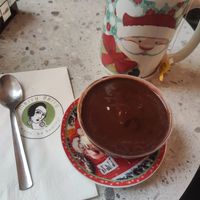 Vegan profiterole at Merry Berry in Thessaloniki