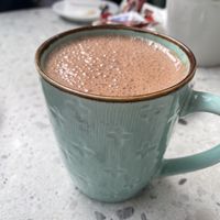 AMAZING salted caramel hot chocolate   at Merry Berry in Thessaloniki