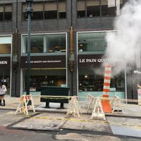 From the outside. at Le Pain Quotidien - 44th and 3rd in New York City