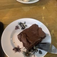 brownie   at Nicolsons Cafe in Edinburgh