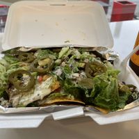 Jerk chicken nachos  at Herban Vegans in Cincinnati