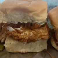 Slider - chicken (omg this one was AMAZING) at Herban Vegans in Cincinnati