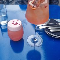 Cocktails (and the pretty plates on the right) at DAR Restaurant & Cocktail Bar in Zurich