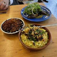 3 of our tapas-like menu.  at DAR Restaurant & Cocktail Bar in Zurich