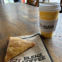 Vegan samosa   at Blenz Coffee in Richmond