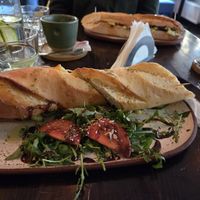 Vegan bagel at Tipografia in Brasov