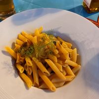 Pasta verdure e zafferano at Mamacita Café in Sarchittu