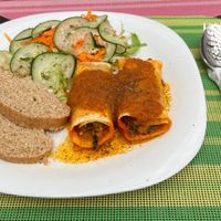 Cannelloni at Momentos de Pan y Soya in Bogota