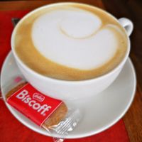 Decaff Oat Flat White at Continental Cafe in Maldon