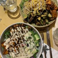 Vegan Caesar and macro biotic bowl   at Shake Cafe - Via dei Neri  in Florence