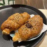 Two vegan croissant options  at Shake Cafe - Via dei Neri  in Florence