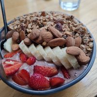 Chocolate smoothie bowl at Shake Cafe - Via dei Neri  in Florence