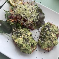 Sweet potato toast with avocado   at Shake Cafe - Via dei Neri  in Florence