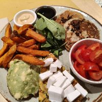 Vegan Brunch plate at Shake Cafe - Via dei Neri  in Florence
