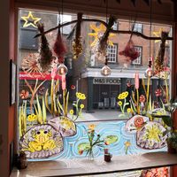 Front window from inside at The Gnome Cafe in Maldon