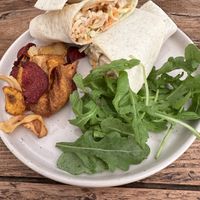 Seitan wrap  at The Gnome Cafe in Maldon
